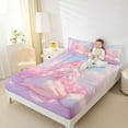 thumbnail image 4 of jejeloiu Kawaii Anime Girls Full Size Sheets,Cartoon Princess Bed Sheets For Kids 4-Piece, 4 of 7