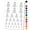 Hot Pink, variant on Glass Erlenmeyer Flask Chemistry Science Water Resistant Temporary Tattoo Set Fake Body Art Collection - Light Green