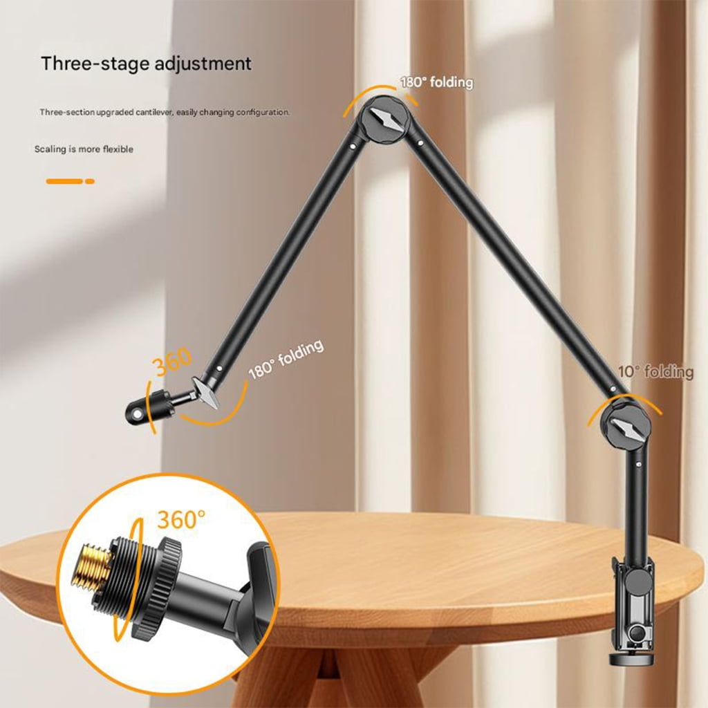 Durability Alloy Microphone Arm Stand Springless Universally Microphone Mount for Long Lasting