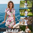 thumbnail image 6 of Chririnla Pink Rose Love Print Tennis Dress for Women with Built in Shorts and Pockets Slim Fit Valentine's Day Sundress Womens Casual Athletic Sports Running Workout Dresses, 6 of 7