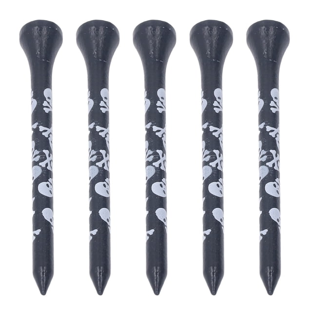 Tees de 30 Piezas Tees de Madera de bambú 8 Cm Impreso Skull Tees de Madera Accesorios de para Hombres y Mujeres ANGGREK Otros
