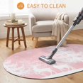 thumbnail image 6 of Oval Door Mat 20"x31.5", Christmas Pink Absorbent Non Slip Front Door Mat, White Xmas Tree Elk Winter Snowflake Diatomaceous Entryway Rug for Indoor Patio Living Room Kitchen Door Entrance, 6 of 9