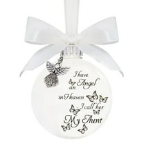 Lssam In Memory Ornament for Christmas Tree, Keepsake Butterfly Memorial Ornament for Remembrance of Loved Ones