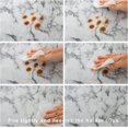 thumbnail image 4 of Round Vinyl Fitted Tablecloth with Flannel Backing Elastic Edge Plastic Table Cover Waterproof Table Cloth Stain-Resistant Wipeable for 36"-44" Round Table, 4 of 6