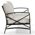 thumbnail image 4 of Afuera Living Metal/Fabric Patio Loveseat in Oatmeal/Oil Rubbed Bronze, 4 of 11