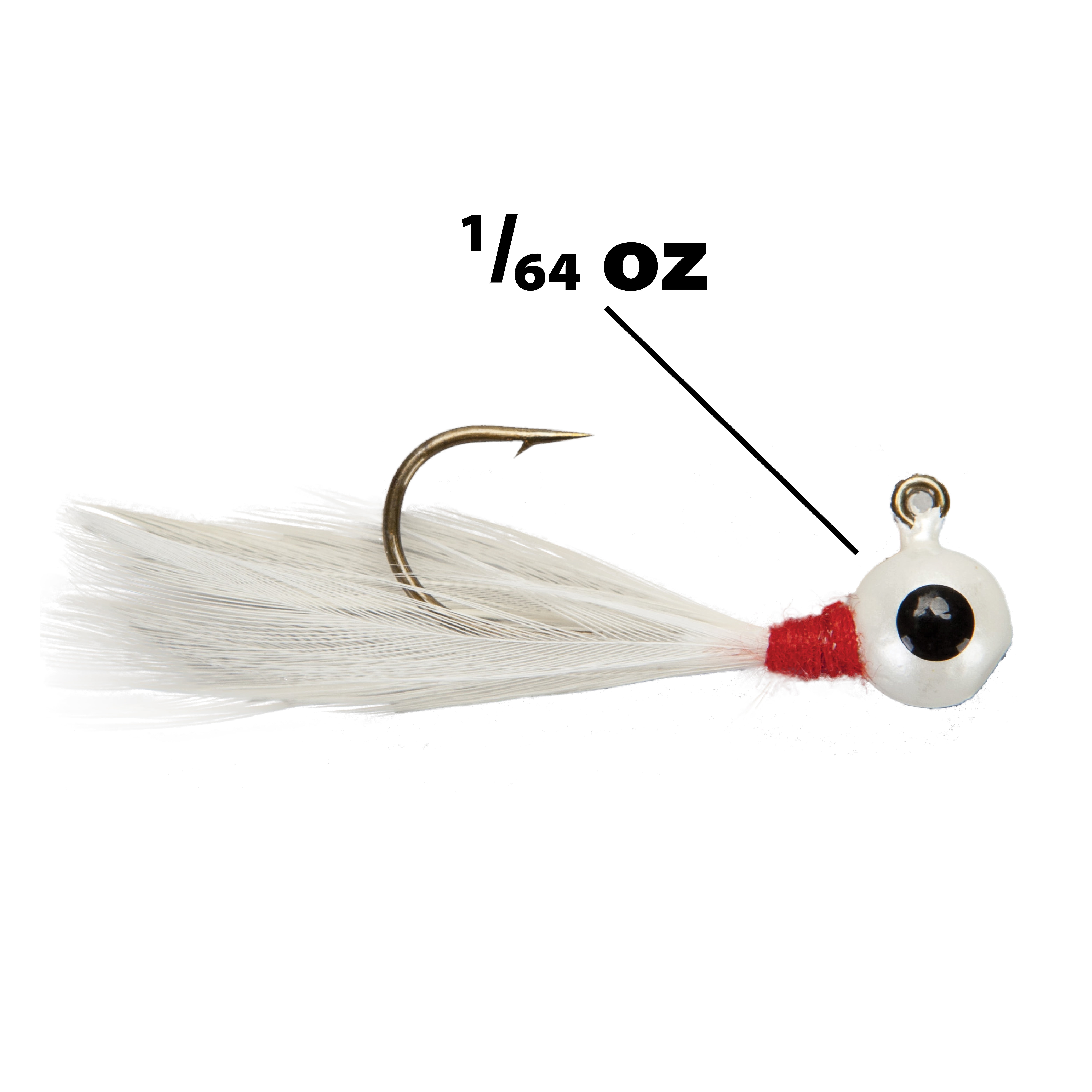 Lindy Little Nipper Jig White 1/64 oz.
