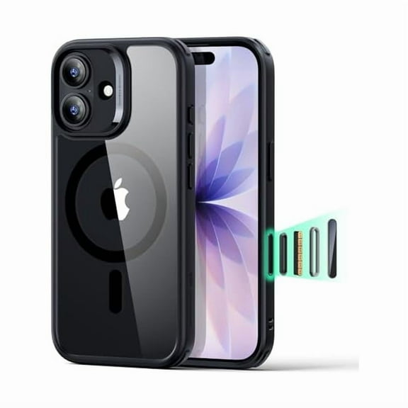 1997 for iPhone 17 Case, Camera Control, Compatible with MagSafe, Shockof Military-Grade tection, Magnetic Phone Case for iPhone 17, Classic Hybrid Case, Clear Black