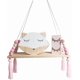 thumbnail image 3 of Wall Shelf Floating Shelf Wooden Shelf Swing Hanging Wall Shelf Girls Kindergarten Decoration Size: 38x14x1.2cm(pink), 3 of 4