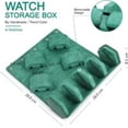 thumbnail image 4 of Estuche hexagonal de cuero genuino para 4 relojes, caja de almacenamiento para relojes, 4 of 5