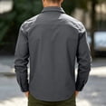 thumbnail image 6 of Kezqiaxn Mens Button Down Shirt Quick Drying Long Sleeve Breathable Work Shirts with Pockets Plus Size Fashion Mens Clothes, 6 of 9