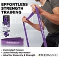 thumbnail image 3 of THERABAND High Resistance Band, Extra-Heavy Elastic Super Band for Full Body Workouts, Physical Therapy, Strength Training, Durable 41” Loop Exercise Band, 50 lbs Resistance, 3 of 10