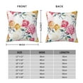 thumbnail image 3 of Rateoe Colorful Flowers Pattern Throw Pillow Cover Premium Pillow Stuffer Sham Square for Decorative Cushion Bed Couch Sofa(Pillow insert not included), 3 of 8