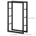thumbnail image 3 of HOMCOM Firewood Rack Fireplace Log Holder, 23.6" x 9.8" x 39.4", 3 of 9