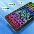 thumbnail image 6 of Mini Wireless Bluetooth 5.2 Keyboard 5inch Keycups 7 Color Backlit Keyboard Rechargeable Keyboard for PC Android TV Box, 6 of 8