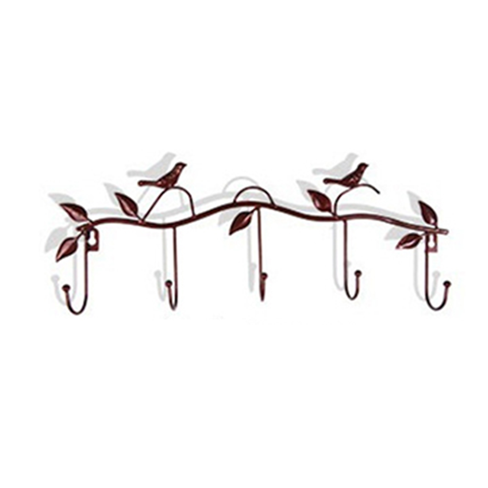 Birds Metal Wall Coat Rack and Hat Rack MultiFunction Mounted Hook