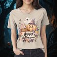 thumbnail image 2 of Godom Halloween Teacher Shirts for Women Ghost Reading Books Shirt Funny Tee Halloween Party Short Sleeve Tops, 2 of 4