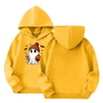 thumbnail image 4 of LTTVQM Teen Girls Cotton Cute Hoodies Halloween Ghost Graphic Pullover Sweatshirts Tween Kids Oversized Soft Hoodie Tops Yellow 3-14 Years, 4 of 4