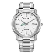 Men's Citizen Watch  Silver Florida Gulf Coast Eagles Eco-Drive White Dial Stainless Steel Watch