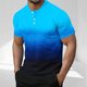 thumbnail image 2 of Top de Color Sólido Casual de los Hombres, Camiseta de Cuello Redondo Botón de Manga Corta de Moda para Uso Al Aire Libre Y Diario, Camiseta de Invierno Cómoda, 2 of 9
