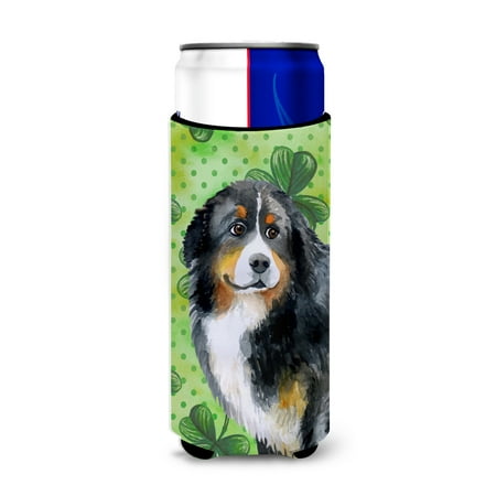 

Carolines Treasures BB9819MUK Bernese Mountain Dog St Patricks Michelob Ultra Hugger for slim cans Slim Can