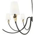 thumbnail image 6 of Z-Lite Claudelle 8 Light Chandelier in Matte Black + Modern Gold color, Steel frame, 6 of 8