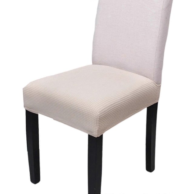 Stretchy Waterproofs Slip Resistant Chair Slipcovers for Home Hotel Dining Chairs Sturdy Polyester Spandex Fabric coffee