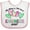 White and Pink, variant on Inktastic My Mom is the Best Engineer Ever Boys or Girls Baby Bib