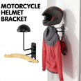 thumbnail image 3 of Clerance! Single Wooden Motorcycle Helmet Rack Wall Mounted Hanger Helmet Display Rack Hook Racing Sports Equipment Rack, 3 of 4