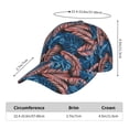 thumbnail image 2 of Gukieu Tropical Leaves Prin Baseball Cap, Adjustable Sweat-wicking Daily,Travel, Sports Cap, Unisex, 2 of 6