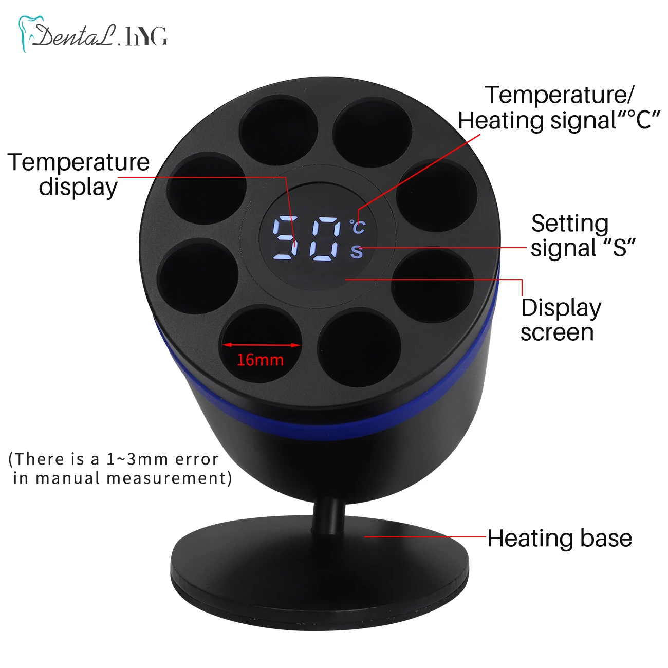Dental AR Heater Composite Resin Heating Heater With Display Screen Dentist Material Warmer Equipment US or EU Plug