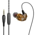 thumbnail image 2 of Auriculares con cable de 3,5 mm, graves, estéreo, Auriculares con cable, teléfono móvil, tableta, Auriculares internos, amarillo 1 par sidaley EL001673-01B, 2 of 2
