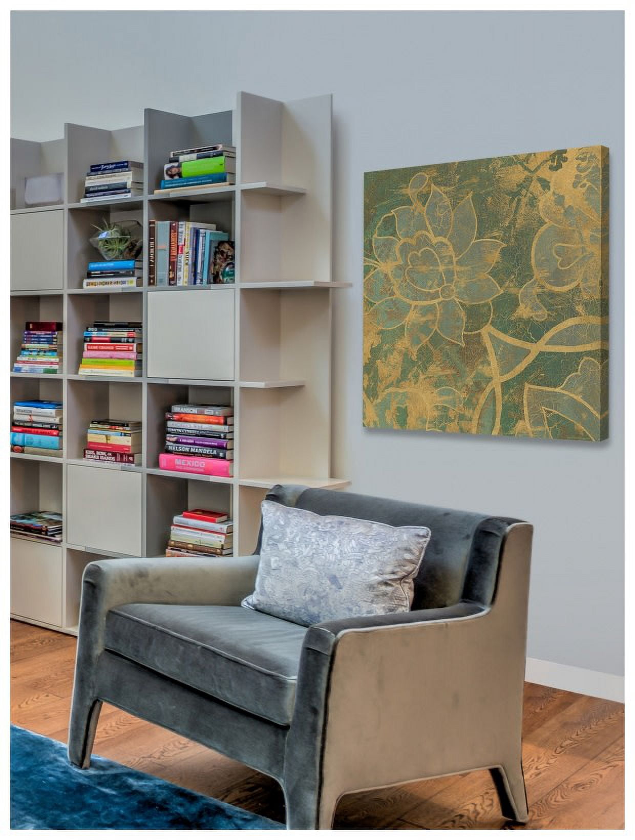 "Persian Tile II" Painting Print on Wrapped Canvas