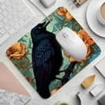 thumbnail image 2 of Crow Desk Pad Mousepad, Square 8.3x9.8 Inch Non-Slip Rubber Bottom Printed Desk Mat, Suitable for Office and Gaming, 2 of 6