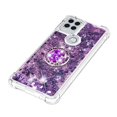 thumbnail image 4 of Funda para Motorola Moto G Stylus 2021 5G con Brillo Líquido Flotante, Purpurina, Parachoques y Anillo Giratorio Soporte, 4 of 5