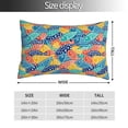 thumbnail image 2 of Goofa Colorful Fish 1 Print Plush Throw Pillow Case, Soft Velvet with Hidden Zipper, Decorative Cushion Cover for Sofa, Bed, Car, and Home Décor-16"x24", 2 of 4