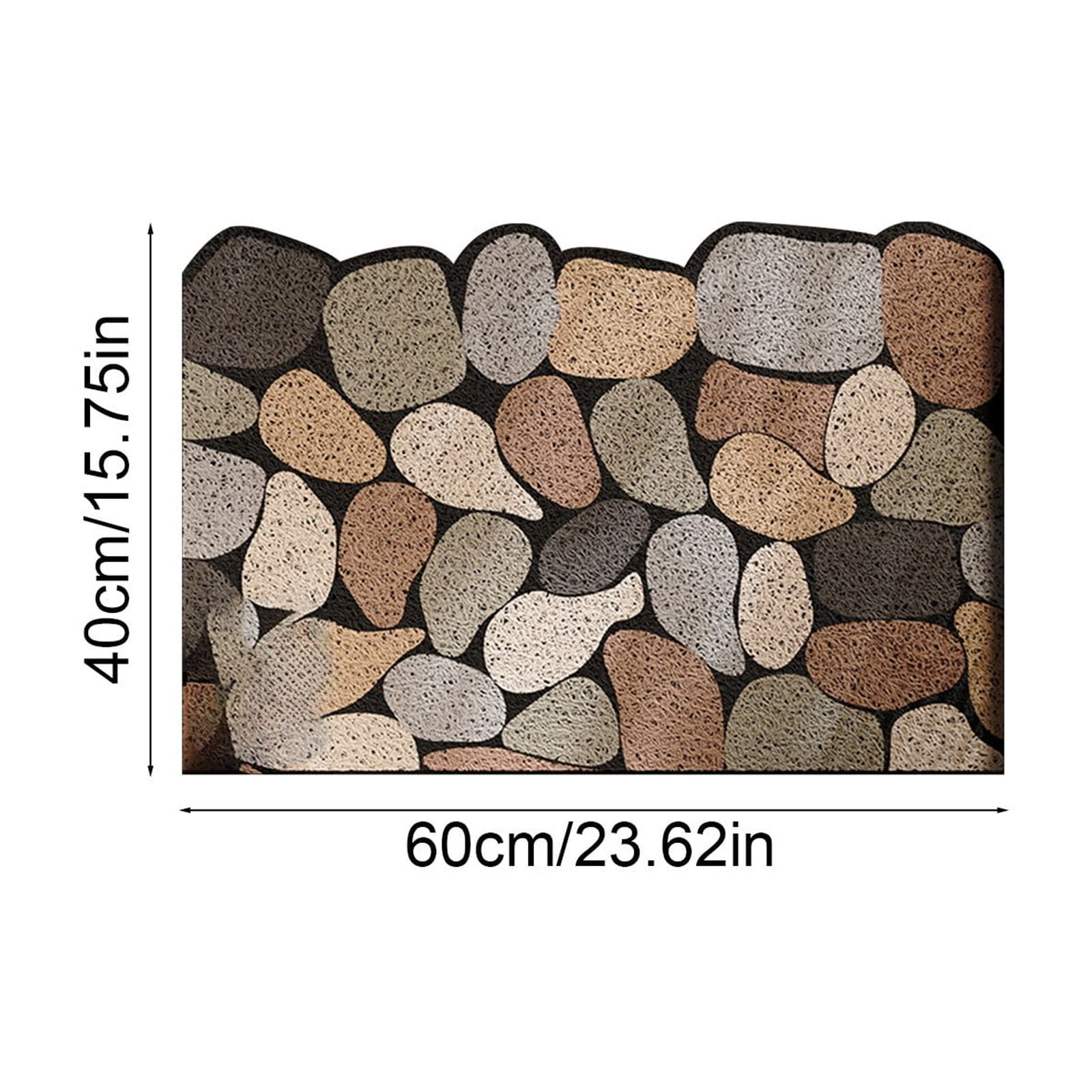 Specollect Clearance 2Pcs Silk Ring Door Mat Indoor Outdoor Doormat, Non-Slip Low-Profile Design Floor Mat, DirtProof and Dust Front Door Welcome Mat for Entryway,Patio,Garage