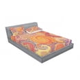 thumbnail image 3 of Ambesonne Abstract Fitted Sheet & Pillow Sham Set, Grunge Sun Boho, Twin, Multicolor, 3 of 3