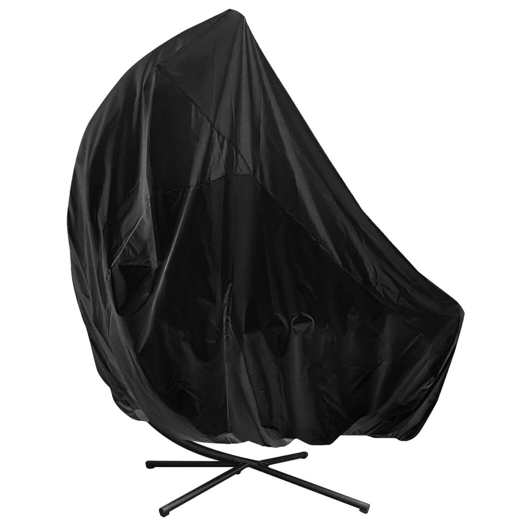 Patio Hanging Chaise Lounge Cover, Waterproof Outdoor Hammock Swing Chair Protector, Outdoor Curved Steel Hammock Lounger Swing Chair Covers. 78 x 73 x 46 inches