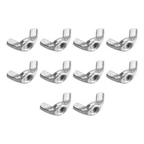 M4 Wing Nuts, Stainless Steel 304 Hand Twist Tighten Ear Butterfly Nut 10 Pcs