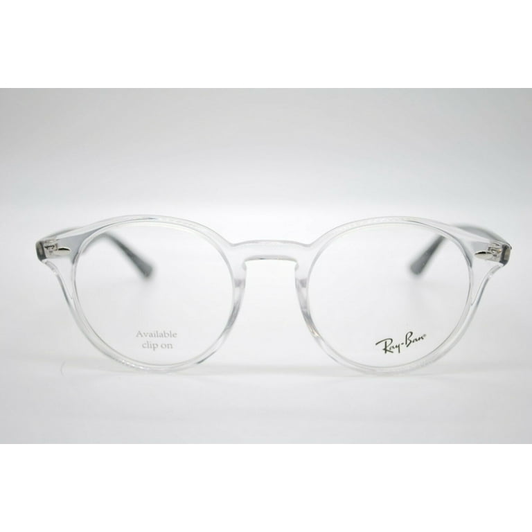 NEW RAY 2180-V 5943 CLEAR AND BLACK AUTHENTIC EYEGLASSES FRAMES RX 49-21 - Walmart.com