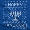 thumbnail image 2 of Mens Happy Hanukkah T Shirt Funny Jewish Christmas Menorah Tee for Guys Graphic Tees, 2 of 9