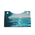 thumbnail image 2 of Picia Turquoise Ocean Reflection Pattern Long Tissue Box Cover,PVC Leather Triangle Holder,Tissue Box Holder with Magnetic Bottom,Facial Paper Organizer Dispenser-7.9"X4.9"X4.5", 2 of 9