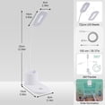 thumbnail image 4 of ZOUYUE 2 in 1 LED Desk Lamp 15” -Light Dimmable USB Power Touch Control White Desk Lamp, 4 of 6