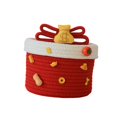 thumbnail image 4 of Cesta de almacenamiento de cuerda redonda con tapa, contenedor de almacenamiento vacío, caja decorativa hecha a mano Rico, 4 of 9