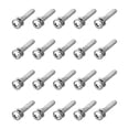 thumbnail image 1 of Tornillos de cabeza plana Phillips de acero inoxidable 304 M4 x 20mm combinados con arandelas de resorte y arandelas planas 20Pack, 1 of 6