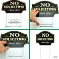 thumbnail image 4 of Signs Authority No Soliciting Sign for House - 11.5"x9" Durable Coroplast with Metal H-Stake - No Solicitors Sign for Front Door - Non-Reflective No Soliciting Yard Sign Deter Door Knockers, 4 of 7