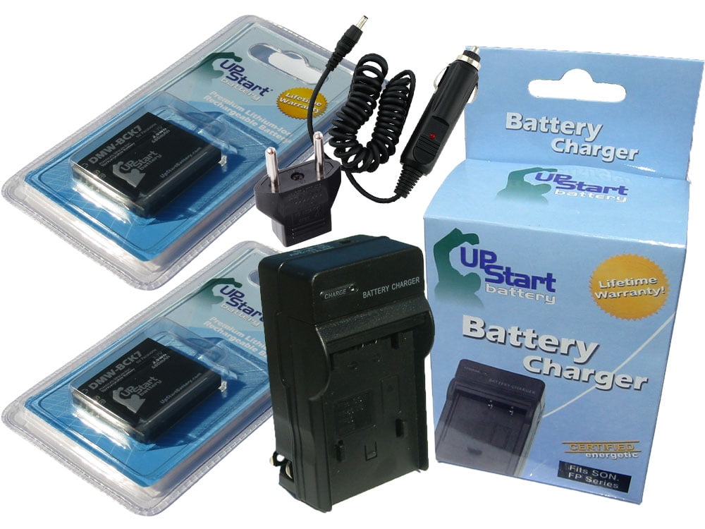 2x Pack Panasonic Lumix DMCSZ1 Battery + Charger with Car & EU