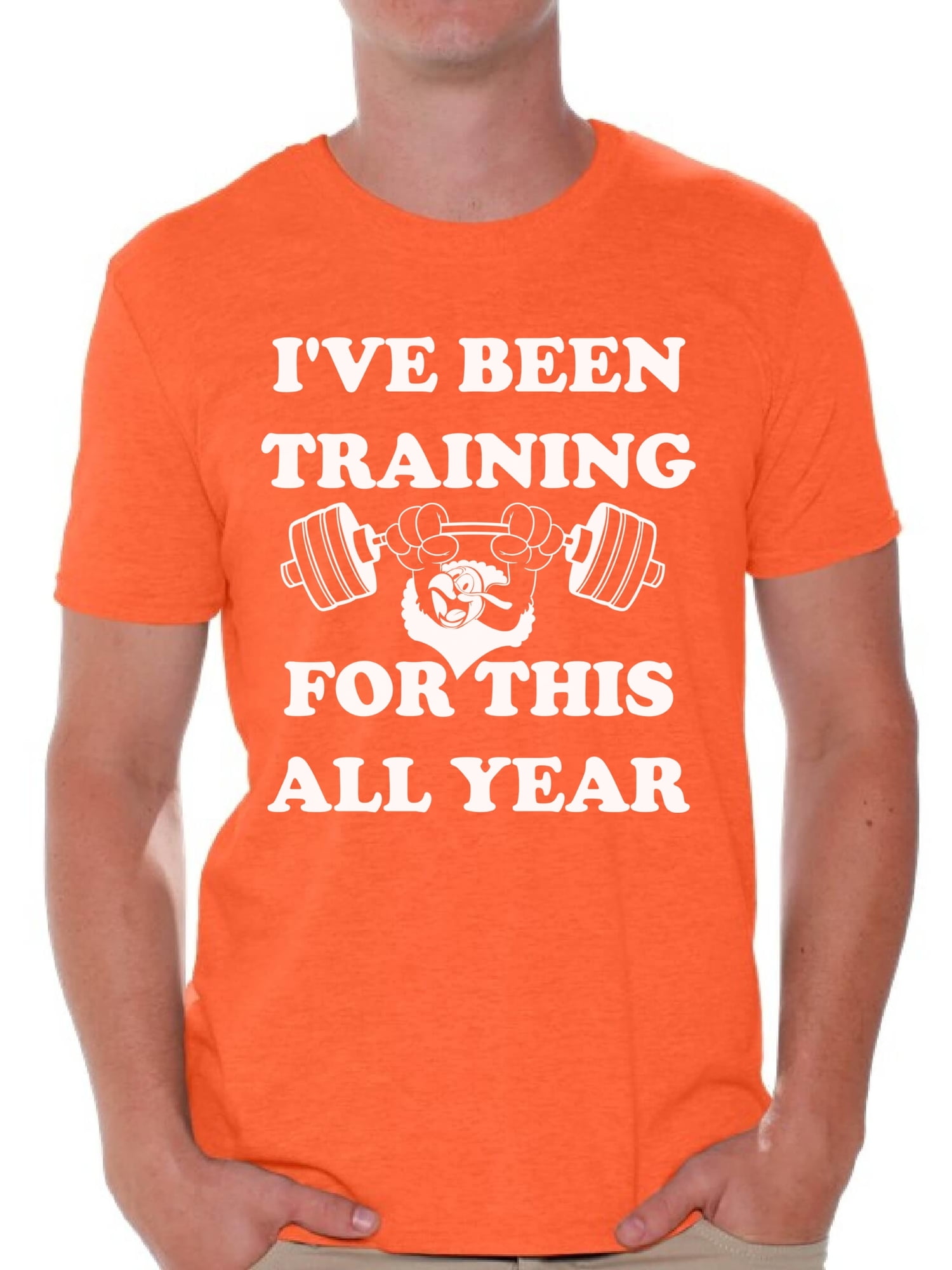 ekko firkant forklædning Awkward Styles I've Been Training for this All Year Shirt Christmas Tshirts  for Men Thanksgiving Shirts Thanksgiving Turkey Holiday Top Ugly Christmas T -Shirt Tacky Party Funny Thanksgiving Shirt - Walmart.com