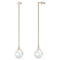 thumbnail image 7 of Cate & Chloe Aspen 18k Rose Gold Plated Shell Pearl Dangle Earrings for Women, Gift for Her, 7 of 7