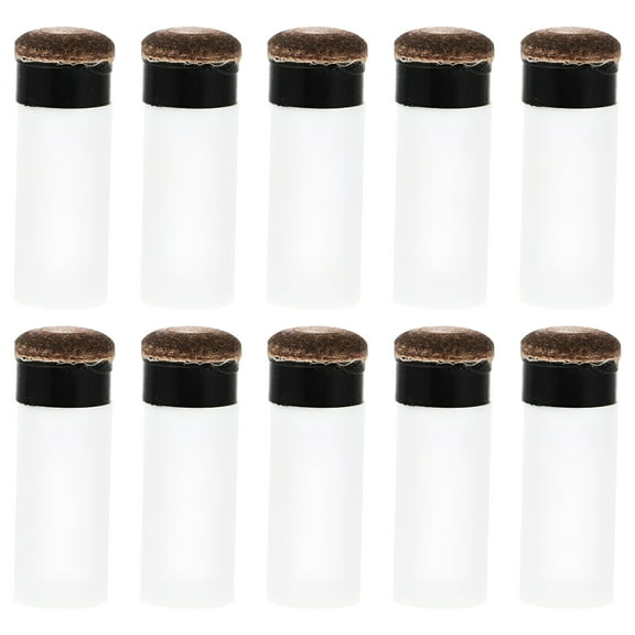 BESTSKY 2026 New 10Pcs Professional Pool Cue Tips Plastic Screw-On Tips for Pool Cues for Billiards, Snooker, Pool Hall, Home Game Room (White)